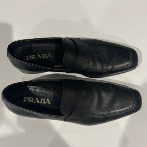 Men’s Prada leather loafers